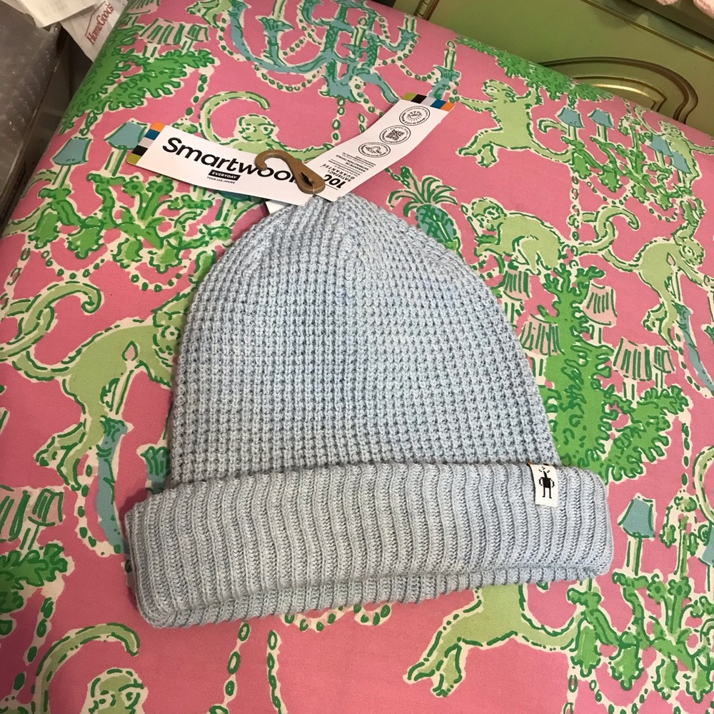Smartwool Creek Run Beanie Hat light blue winter sky heather